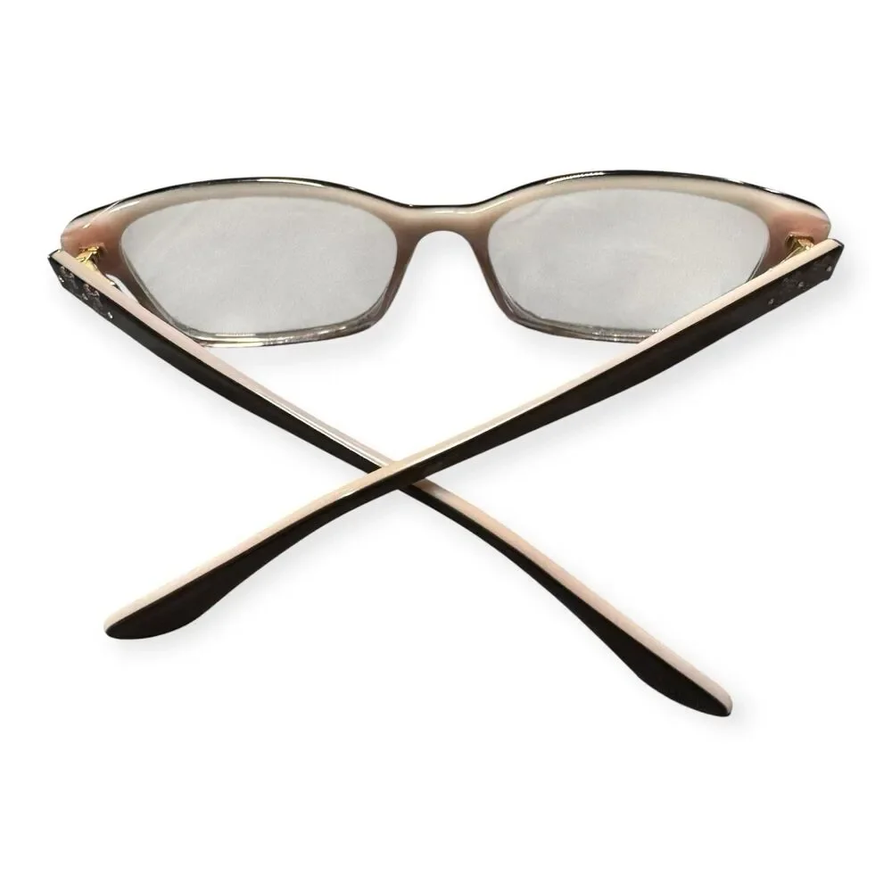 Liz Claiborne Eyeglasses L640 HAQ Pink Rectangle Full Rim Frame‎ 130mm